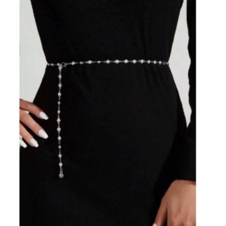 เข็มขัดมุกสีทองน่ารัก ใส่กับชุดไทยได้