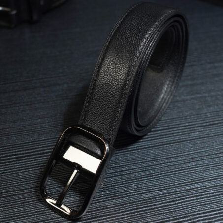 เข็มขัดหนังแท้ Classic สำหรับผู้ชาย ความยาว 110 ซม.