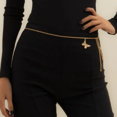 เข็มขัดแฟชั่นผู้หญิงสายโซ่ ฟรีไซส์